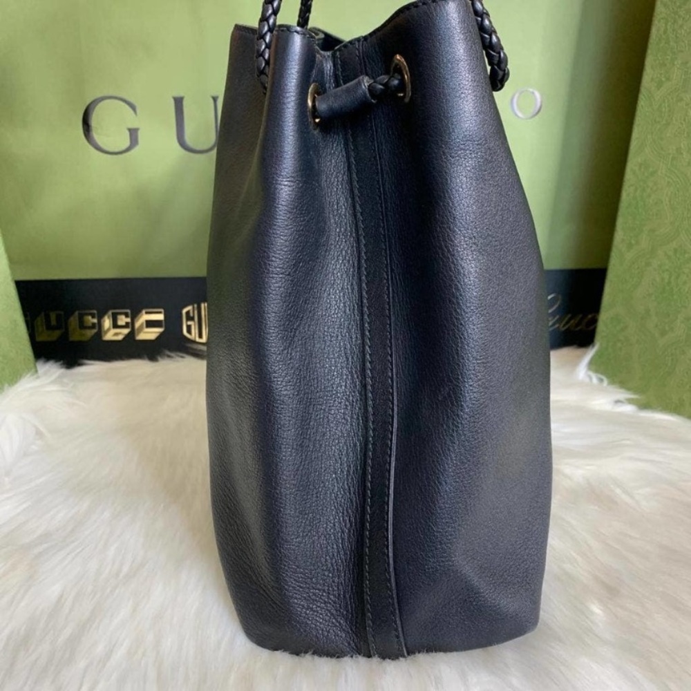 Authentic Gucci black leather shoulder bag - Picture 6 of 15